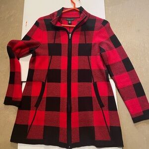 Checked sweater Blazer size large.